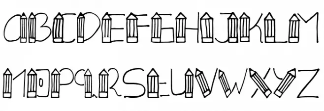 PENSILE Fonte MINÚSCULAS