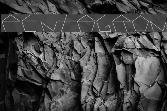 PENTAGRON Font examples