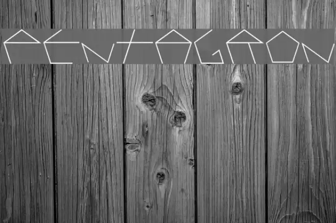 PENTAGRON Font examples