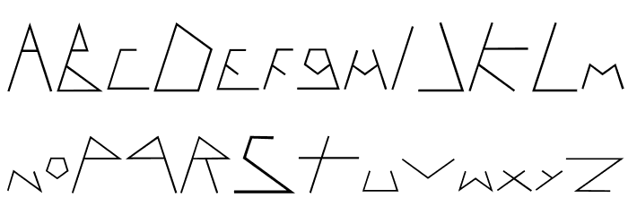 PENTAGRON Font LOWERCASE
