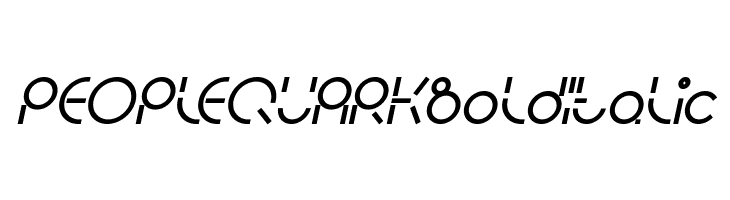 PEOPLE QUARK Bold Italic  les polices de caractères gratuit tlcharger