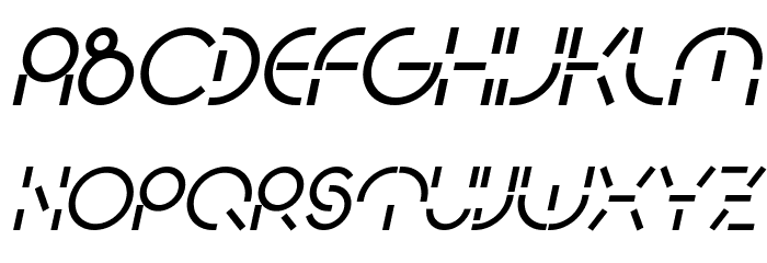 PEOPLE QUARK Bold Italic Font UPPERCASE