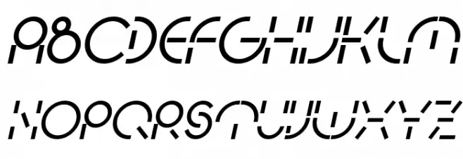 PEOPLE QUARK Bold Italic Schriftart Groß