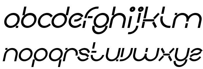 PEOPLE QUARK Bold Italic Font LOWERCASE