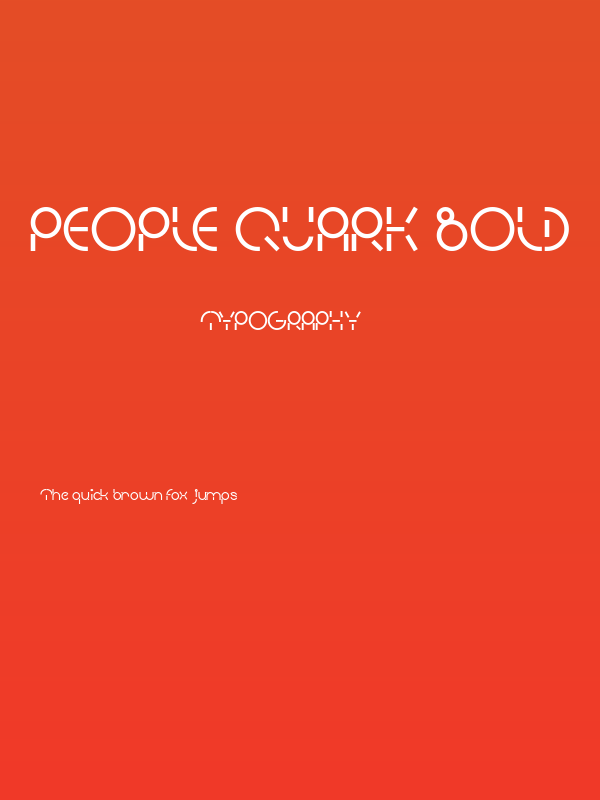 PEOPLE QUARK Bold Poster