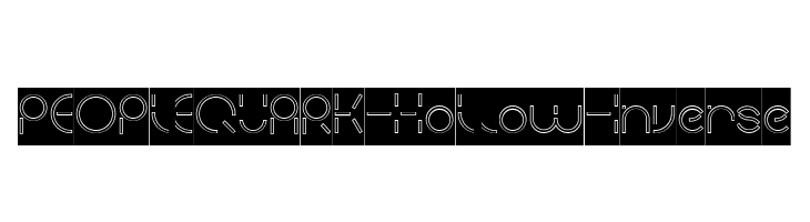 PEOPLE QUARK-Hollow-Inverse  Frei Schriftart Herunterladen