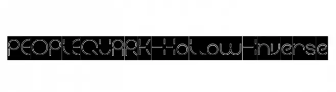 PEOPLE QUARK-Hollow-Inverse  font caratteri gratis