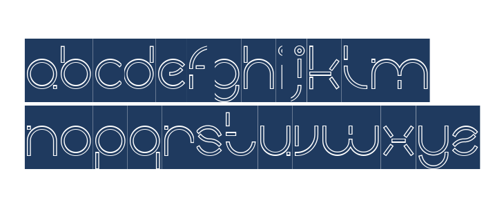 PEOPLE QUARK-Hollow-Inverse Lowercase