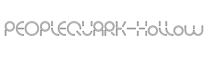 PEOPLE QUARK-Hollow  Скачать бесплатные шрифты