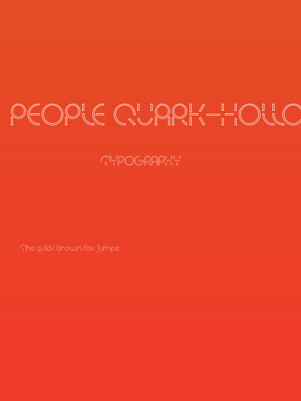 PEOPLE QUARK-Hollow Poster