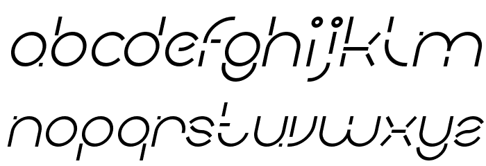 PEOPLE QUARK Italic Font LOWERCASE
