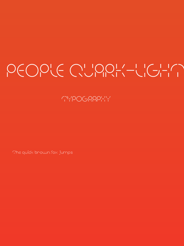 PEOPLE QUARK-Light Poster
