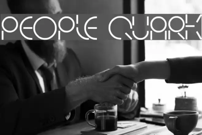 PEOPLE QUARK Font examples