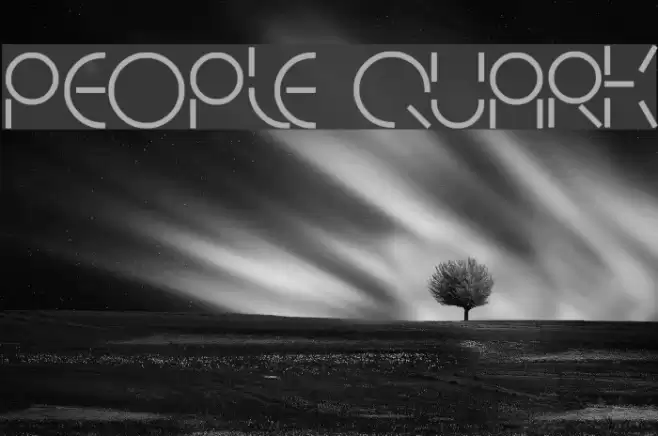 PEOPLE QUARK Font examples