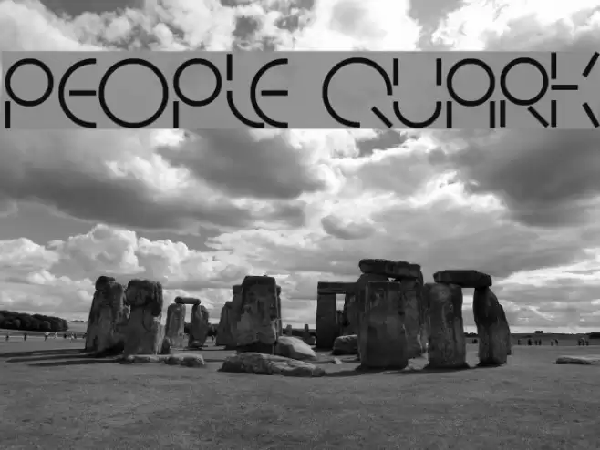 PEOPLE QUARK Font examples