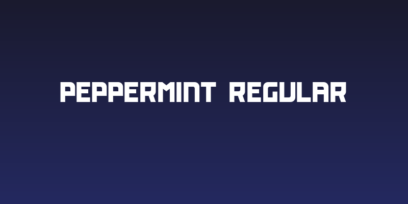 PEPPERMINT Regular Social Header