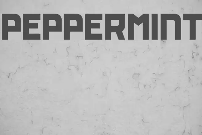 PEPPERMINT Font examples
