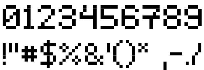 PEPgenius10 Font OTHER CHARS