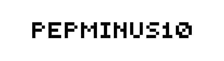 PEPminus10  フリーフォントのダウンロード