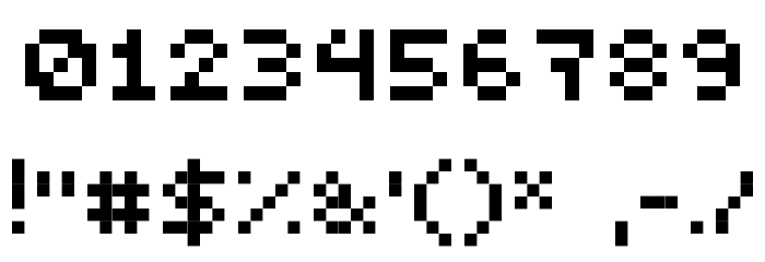 PEPminus10 Font OTHER CHARS