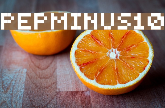 PEPminus10 Font examples