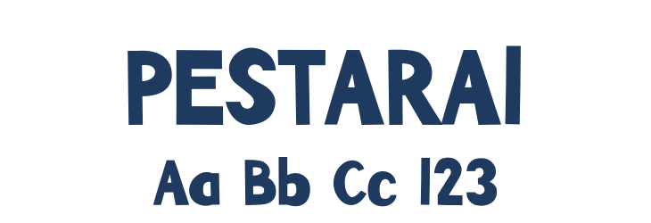 PESTARA1 Font Preview