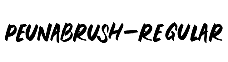 PEUNABRUSH-Regular  لخطوط تنزيل