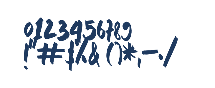 PEUNABRUSH-Regular Other Characters