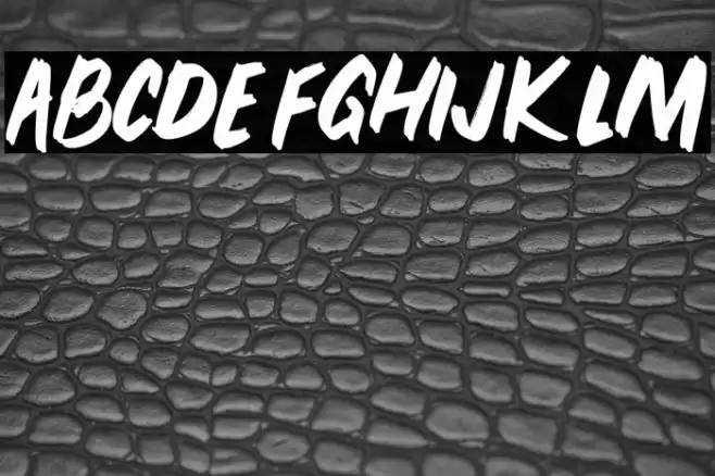 PEUNABRUSH-Regular Font examples