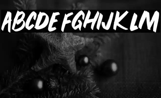 PEUNABRUSH-Regular Font examples