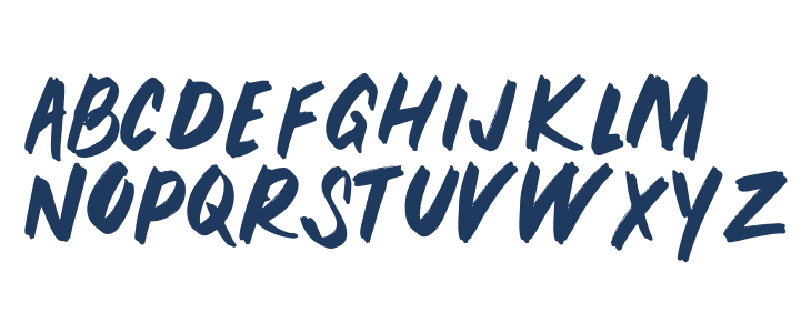 PEUNABRUSH-Regular Lowercase