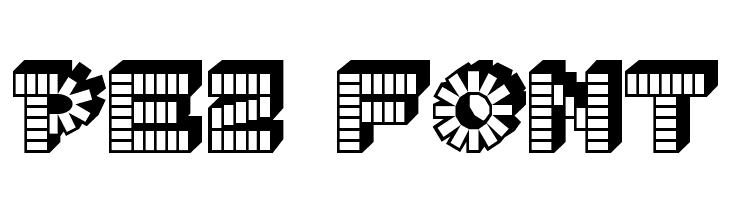 PEZ font  Frei Schriftart Herunterladen