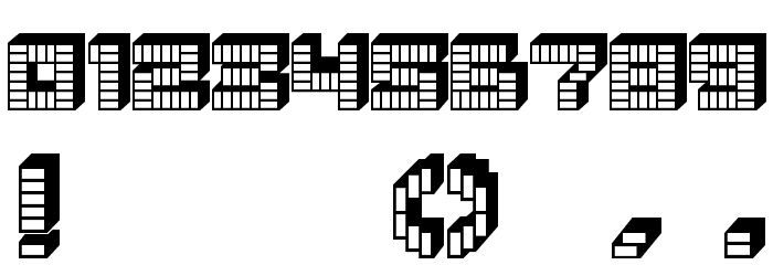 PEZ font Font OTHER CHARS