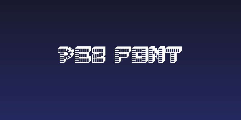 PEZ font Social Header
