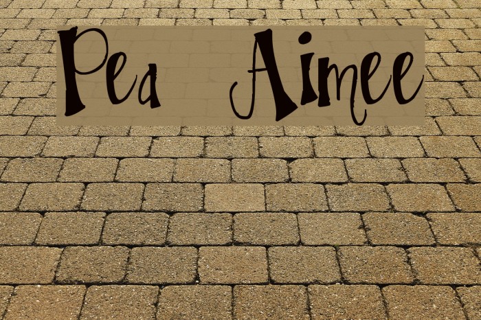 Pea Aimee Font examples