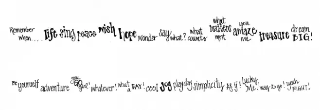 Pea Aimee's Doodles Font Litere mari