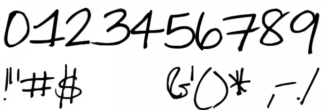 Pea Alesa Font OTHER CHARS