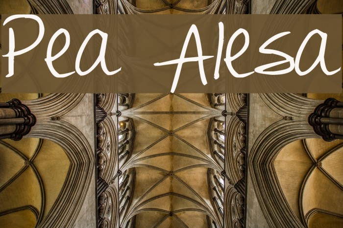 Pea Alesa フォント examples
