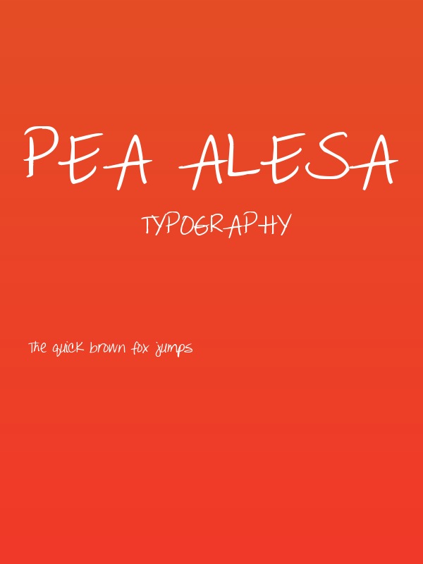 Pea Alesa Poster