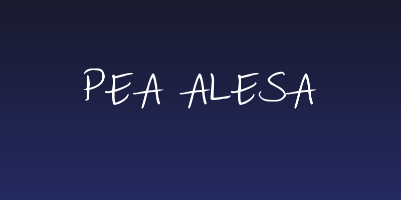 Pea Alesa Social Header