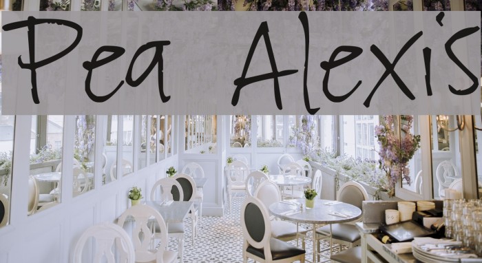 Pea Alexis Font examples