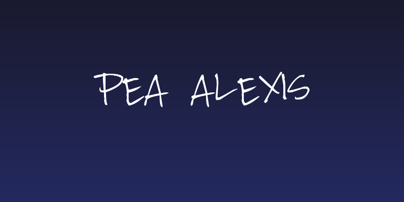 Pea Alexis Social Header