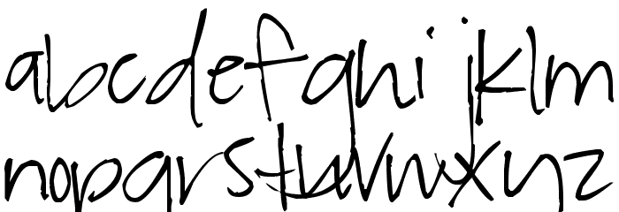 Pea Alexis Font LOWERCASE