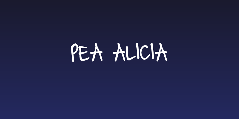 Pea Alicia Social Header