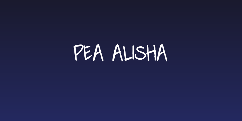 Pea Alisha Social Header