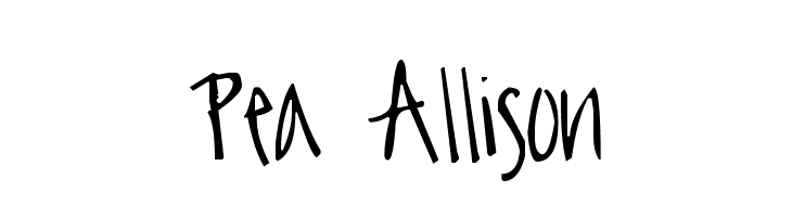 Pea Allison  font caratteri gratis