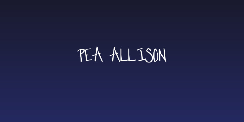 Pea Allison Social Header