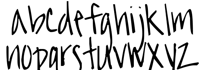 Pea Allison Font LOWERCASE