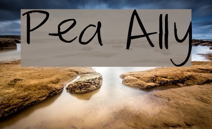 Pea Ally Font examples