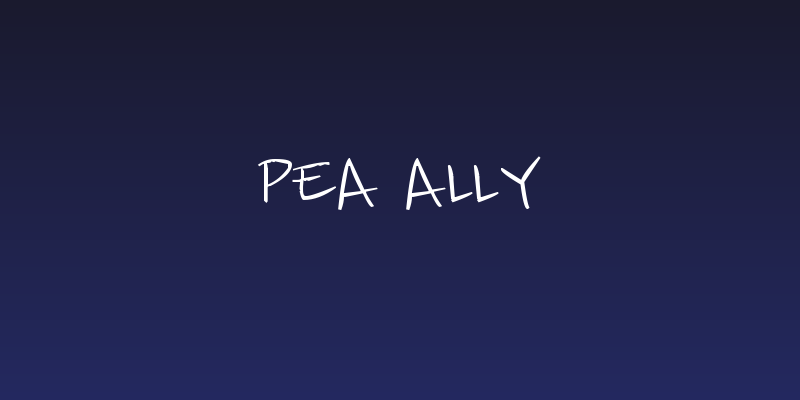 Pea Ally Social Header